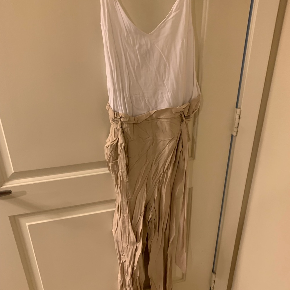Linen jump suit